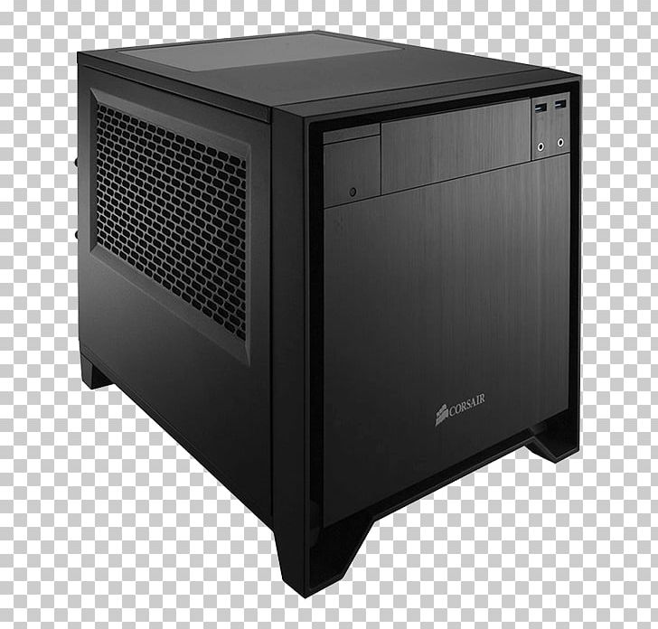 Computer Cases & Housings Power Supply Unit Mini-ITX Corsair Components Overclocking PNG, Clipart, Atx, Audio Equipment, Computer, Computer System Cooling Parts, Conventional Pci Free PNG Download