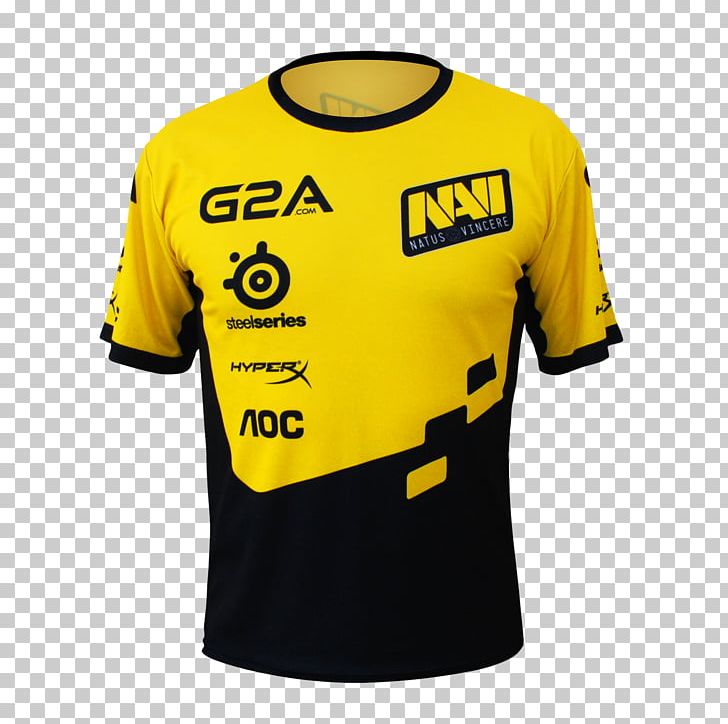 T-shirt Natus Vincere Hoodie Counter-Strike: Global Offensive Dota 2 PNG, Clipart, Active Shirt, Brand, Clothing, Collar, Counterstrike Free PNG Download