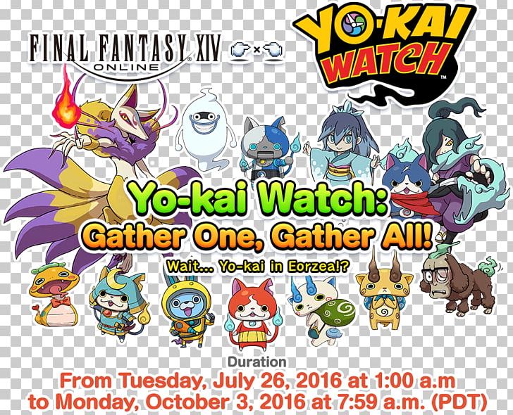 Final Fantasy XIV: Stormblood Yo-kai Watch Yōkai PNG, Clipart, Area, Art, Brand, Cartoon, Event Title Free PNG Download