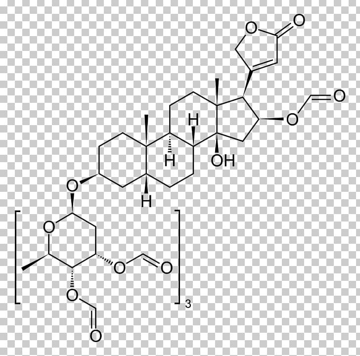 Ouabain Liquid Crystal Cholesteryl Benzoate Molecule Cholesterol PNG, Clipart, Angle, Area, Auto Part, Benzoic Acid, Black And White Free PNG Download