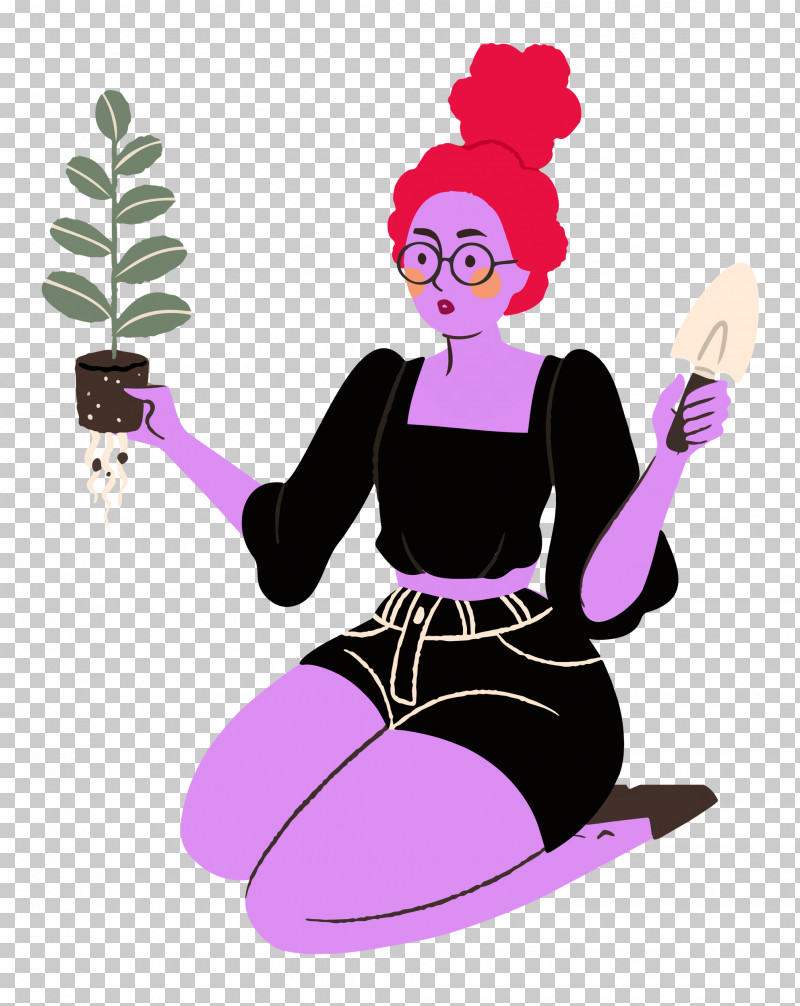 Planting Woman Garden PNG, Clipart, Cartoon, Character, Garden, Lady, Planting Free PNG Download