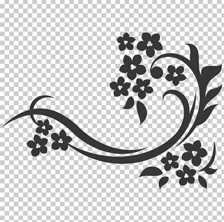 Flower Floral Design Pattern PNG, Clipart, Art, Art Deco, Black And White, Branch, Decorative Arts Free PNG Download