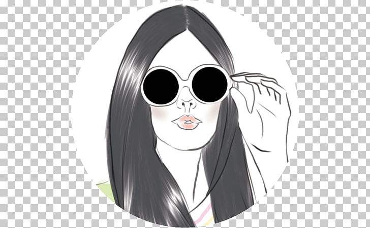 Sunglasses Nose Mammal White PNG, Clipart, Animated Cartoon, Anime, Black, Black And White, Character Free PNG Download