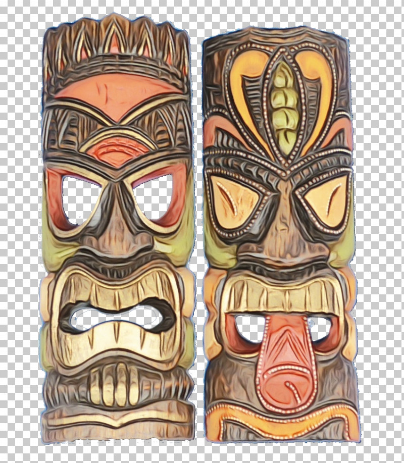 Tiki PNG, Clipart, Paint, Tiki, Watercolor, Wet Ink Free PNG Download