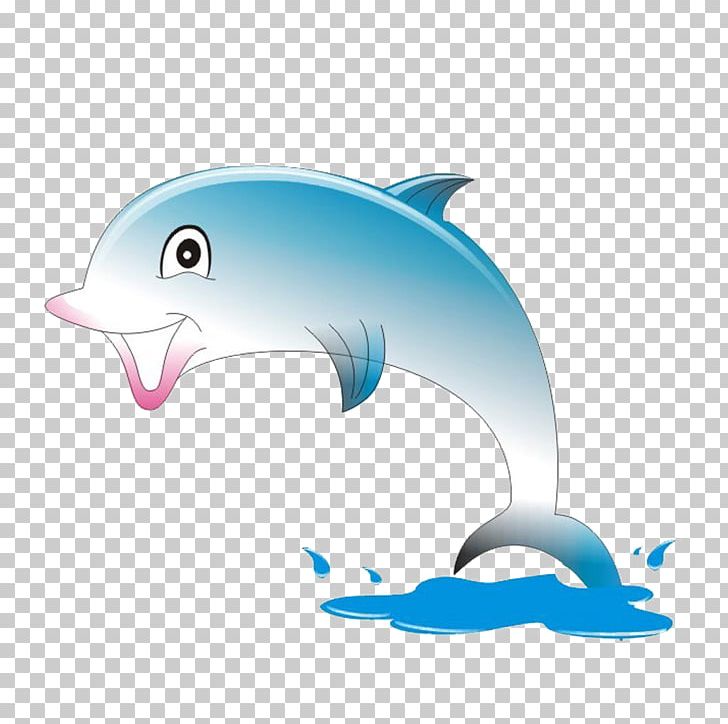 Cartoon Animation Dolphin PNG, Clipart, Animals, Animation, Art, Beak, Blue Free PNG Download