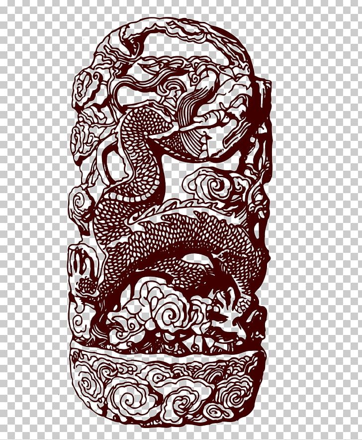 Sculpture PNG, Clipart, Black And White, Carved, Carved Dragon, Chin, Chinese Style Free PNG Download