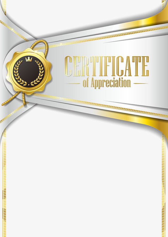 Silver Certificate Template PNG, Clipart, Certificate, Certificate Clipart, Fine, Golden, Golden Rice Medal Free PNG Download