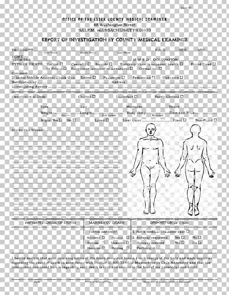 Template Autopsy Microsoft Word Report Résumé PNG, Clipart, Area, Autopsy, Black And White, Coroner, Diagram Free PNG Download