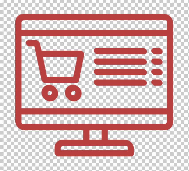 Monitor Icon Online Shop Icon Essentials Icon PNG, Clipart, Cart, Essentials Icon, Line, Monitor Icon, Online Shop Icon Free PNG Download