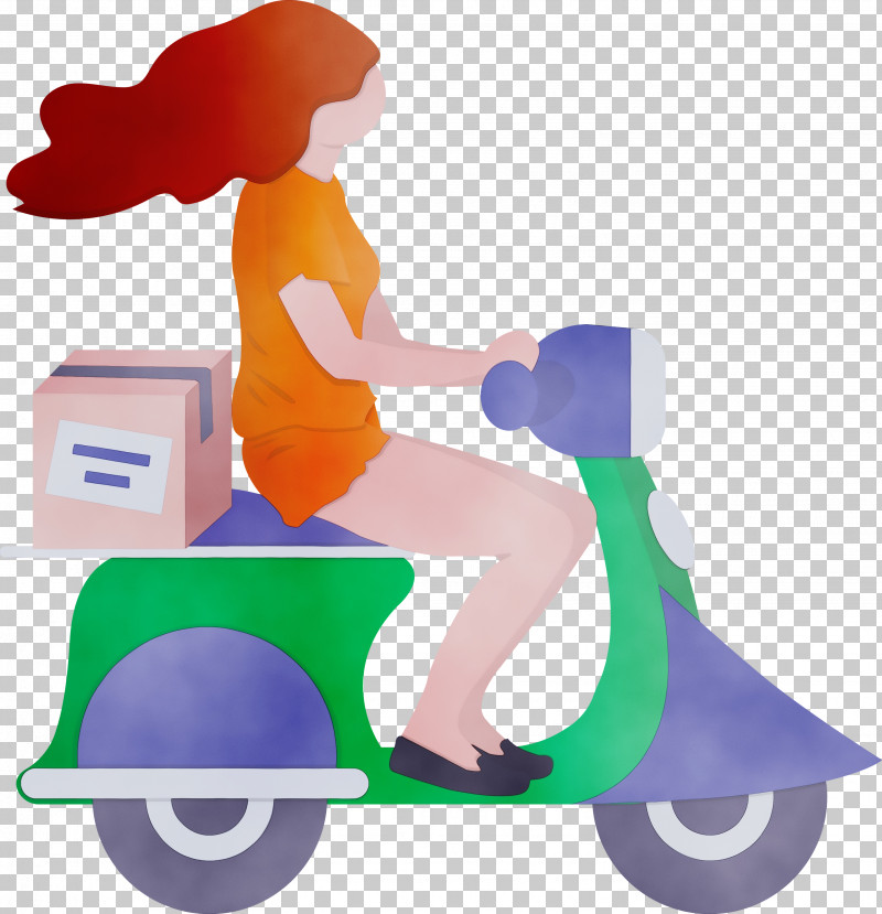 Scooter Vehicle Vespa PNG, Clipart, Delivery, Girl, Paint, Scooter, Vehicle Free PNG Download