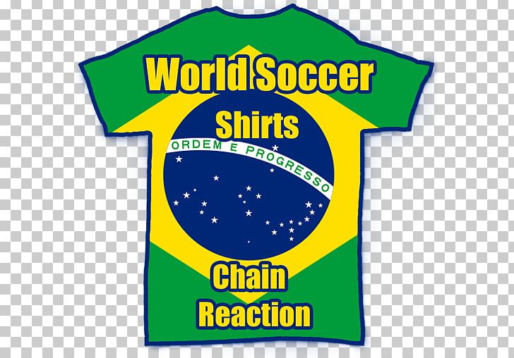 T-shirt Flag Of Brazil Logo Sportswear PNG, Clipart, Area, Brand, Brazil, Flag, Flag Of Brazil Free PNG Download
