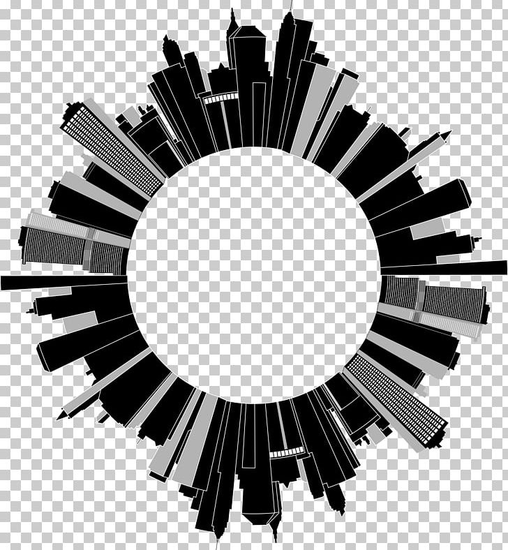 Skyline Cityscape PNG, Clipart, Art, Black And White, Circle, Cityscape, Clip Art Free PNG Download