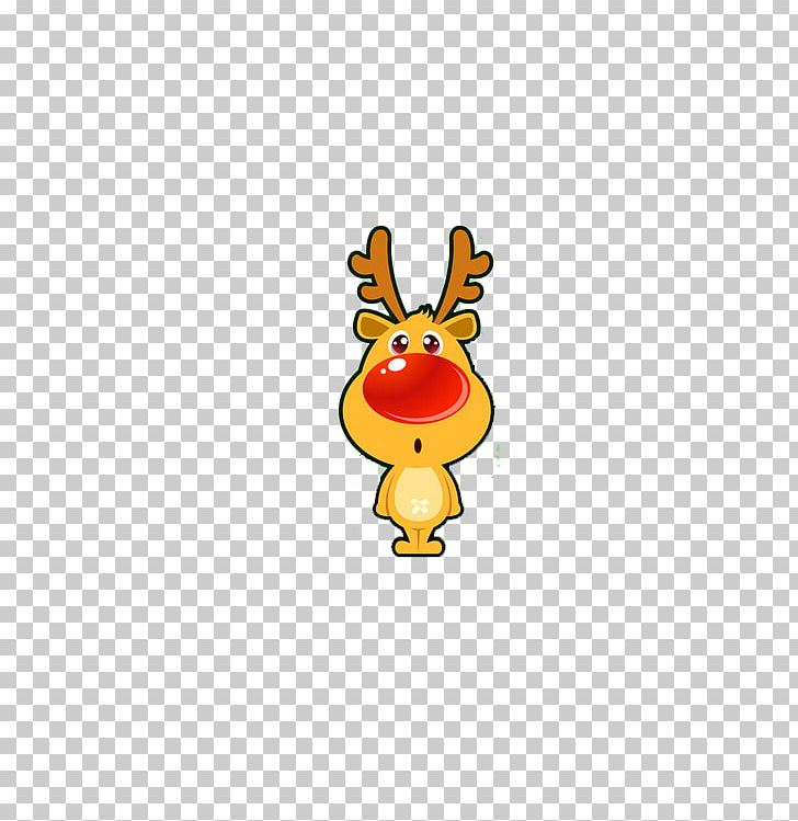 Reindeer Rudolph Christmas Gift PNG, Clipart, Animals, Antler, Antlers, Brown, Cartoon Free PNG Download