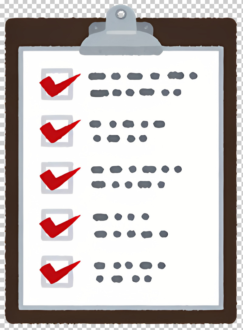Icon - Checklist On Clipboard PNG