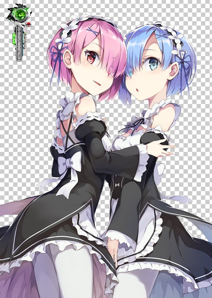 Anime Re:Zero − Starting Life In Another World R.E.M. 雷姆 PNG, Clipart, Anime, Art, Black Hair, Blue, Brown Hair Free PNG Download