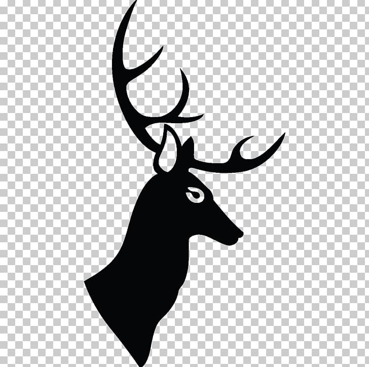 Reindeer Red Deer Antler Drawing PNG, Clipart, Animal, Antler, Black And White, Cartoon, Cerf Free PNG Download