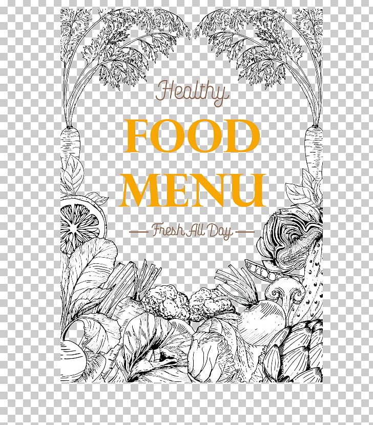 Organic Food Diet Menu Vegetable PNG, Clipart, Art, Black And White, Calligraphy, Diet Food, Dieting Free PNG Download