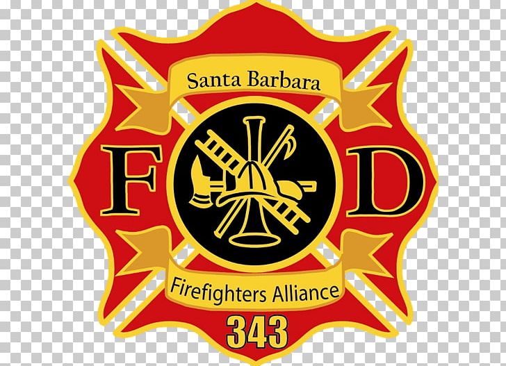 Santa Barbara City Firefighters Association Fire Department First Responder PNG, Clipart, Area, Badge, Brand, County, Emblem Free PNG Download