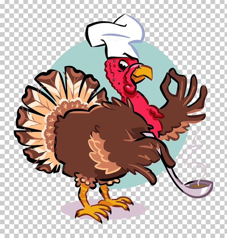 Turkey Meat Thanksgiving Dinner PNG, Clipart, Beak, Bird, Cartoon Chef, Chicken, Christmas Day Free PNG Download