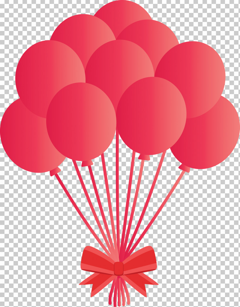 Balloon PNG, Clipart, Balloon, Heart, Material Property, Pink, Red Free PNG Download