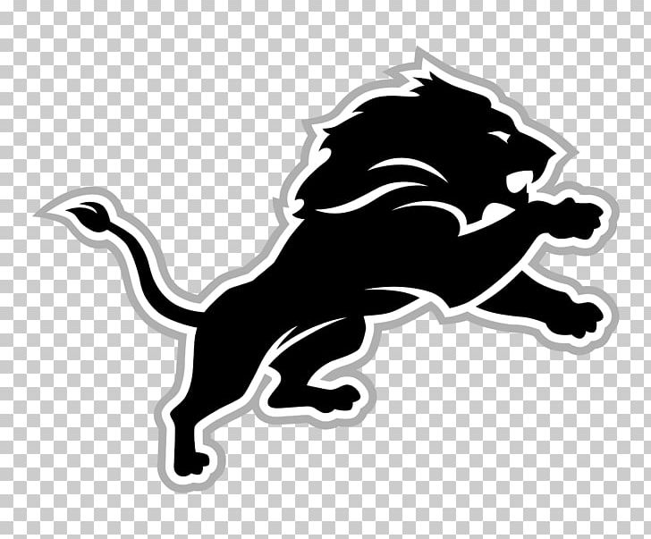 Detroit Lions NFL Minnesota Vikings Green Bay Packers Detroit Tigers PNG, Clipart, American Football, Black, Black And White, Carnivoran, Decal Free PNG Download