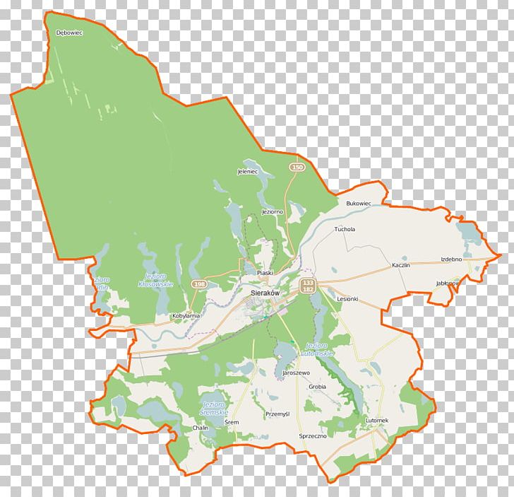 Sieraków Jezioro Wielkie Jezioro Chalińskie Małe Marianowo PNG, Clipart, Area, Border, City, City Map, Ecoregion Free PNG Download