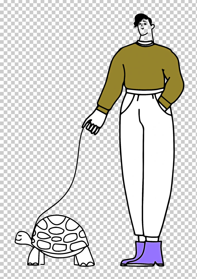 Walking The Turtle PNG, Clipart, Dress, Headgear, Joint, Leg, Line Art Free PNG Download