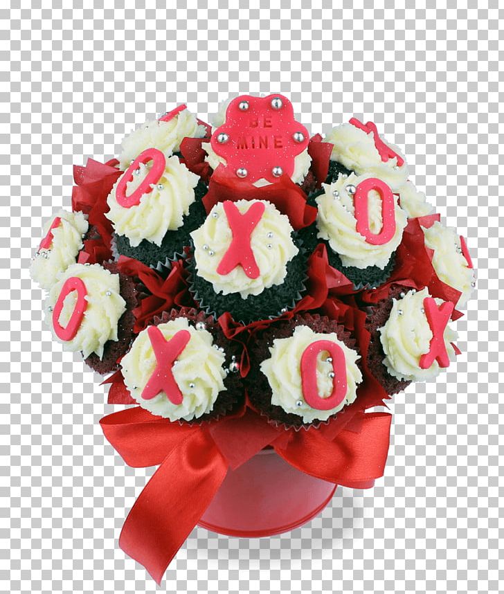 Cupcake Birthday Cake Flower Bouquet Red Velvet Cake PNG, Clipart, Artificial Flower, Birthday, Birthday Cake, Buttercream, Cake Free PNG Download
