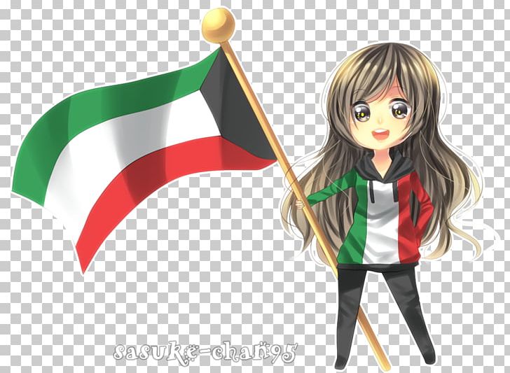 Kuwait National Day Kuwait National Day Flag Of Kuwait Drawing PNG, Clipart, Anime, Brown Hair, Cartoon, Computer Wallpaper, Day Free PNG Download