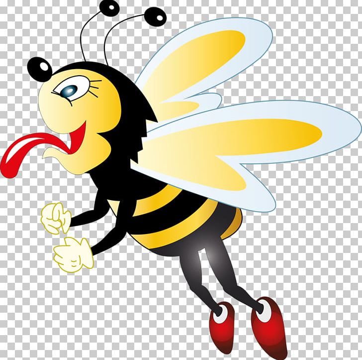 Worker Bee Honey Bee Bumblebee PNG, Clipart, Animal, Art, Butterfly, Cartoon Character, Cartoon Cloud Free PNG Download