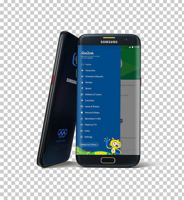 Samsung GALAXY S7 Edge 2016 Summer Olympics Samsung Electronics United States Olympic Committee PNG, Clipart, Cell Phone, Electric Blue, Electronic Device, Electronics, Gadget Free PNG Download