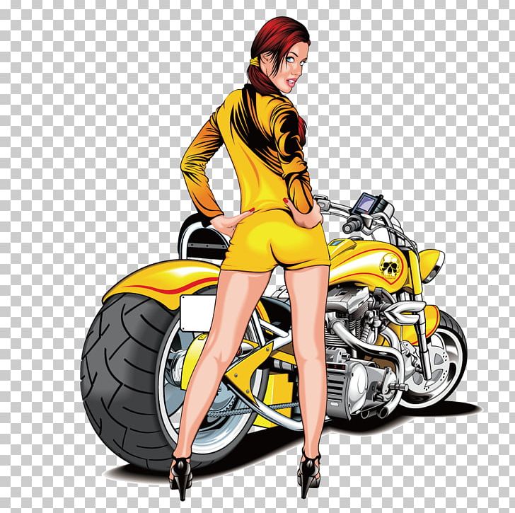 Scooter Motorcycle Bicycle PNG, Clipart, Beauty, Bicycle Accessory, Cars, Cartoon, Drawing Free PNG Download