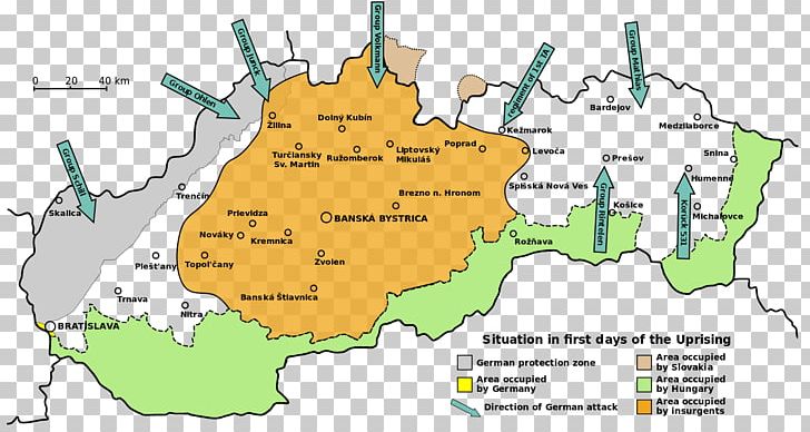 Slovak National Uprising Czechoslovakia Map Eastern Front PNG, Clipart, Area, Czechoslovakia, Diagram, Eastern Front, Land Lot Free PNG Download