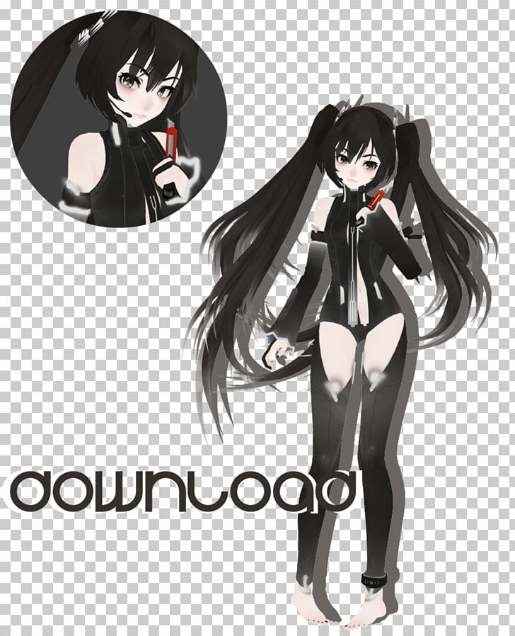 Hatsune Miku MikuMikuDance Vocaloid Nendoroid Character PNG, Clipart, 3d Computer Graphics, Anime, Art, Black, Black Hair Free PNG Download