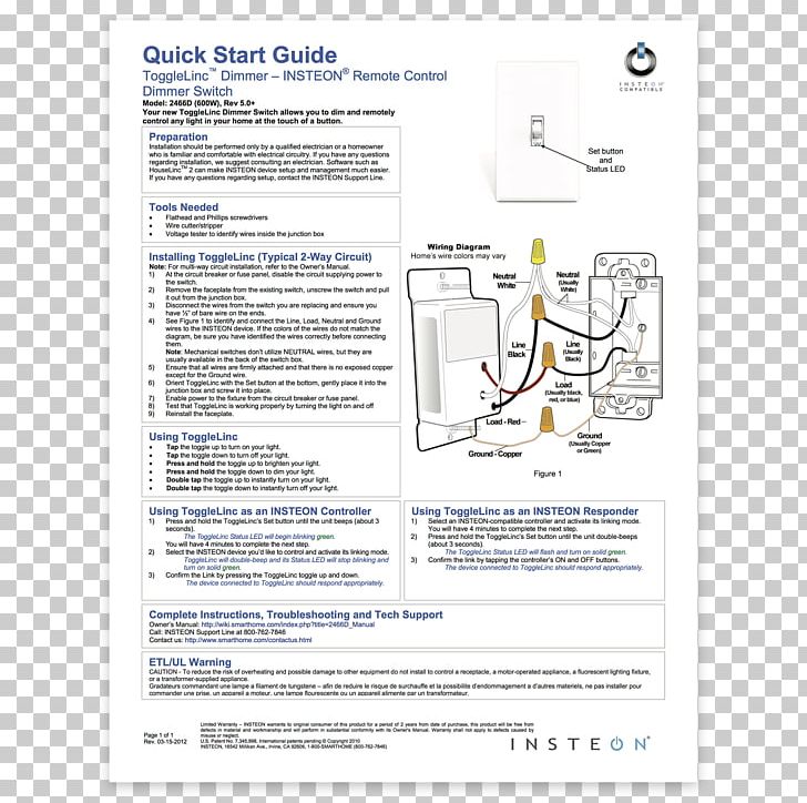 Insteon Portable Network Graphics Home Automation Kits Product Quickstart Guide PNG, Clipart, Area, Desktop Wallpaper, Diagram, Home Automation Kits, Insteon Free PNG Download