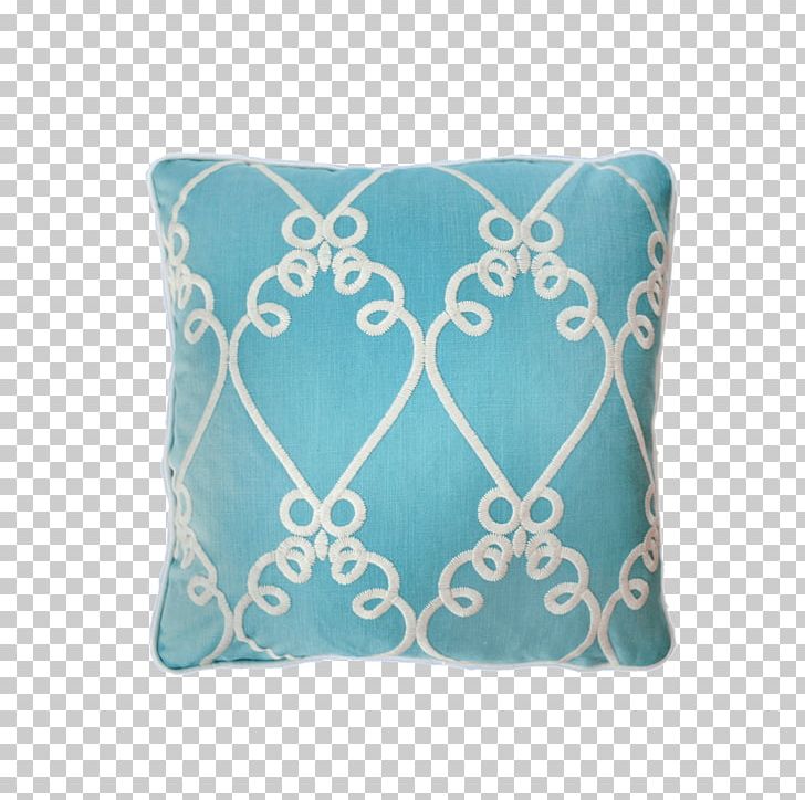 Throw Pillows Turquoise Rectangle Aqua PNG, Clipart, Aqua, Blue, Cushion, Furniture, Pillow Free PNG Download