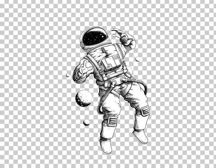 Astronaut Drawing Art Space Suit PNG, Clipart, Art, Astronaut, Baseball Equipment, Black And White, Drawing Free PNG Download