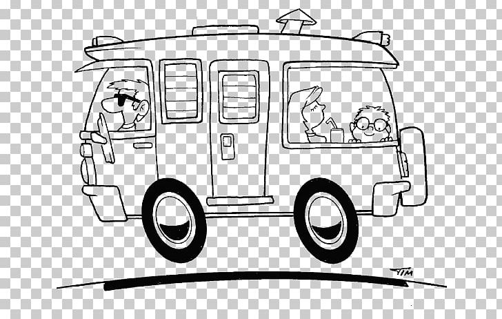 Car Campervans Happy Campers Coloring Book Motor Vehicle PNG, Clipart, Angle, Area, Automotive Design, Automotive Exterior, Black And White Free PNG Download