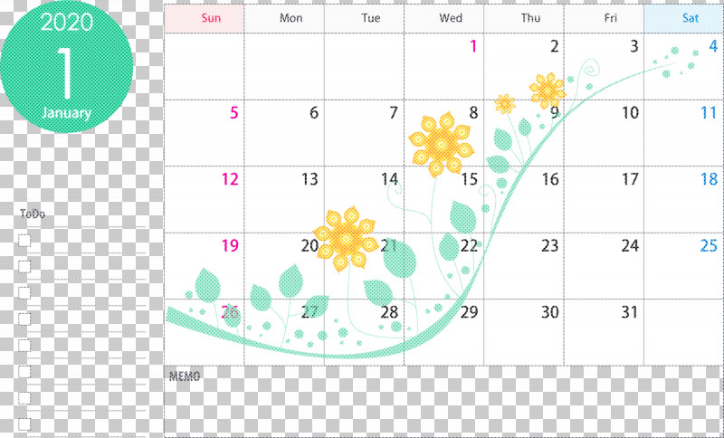 January 2020 Calendar January Calendar 2020 Calendar PNG, Clipart, 2020 Calendar, Circle, Colorfulness, Diagram, January 2020 Calendar Free PNG Download