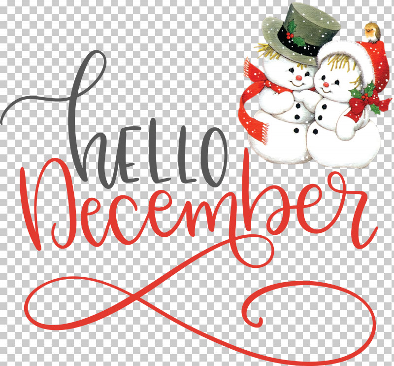Hello December Winter December PNG, Clipart, Christmas Day, Christmas Ornament, Christmas Ornament M, Christmas Tree, December Free PNG Download
