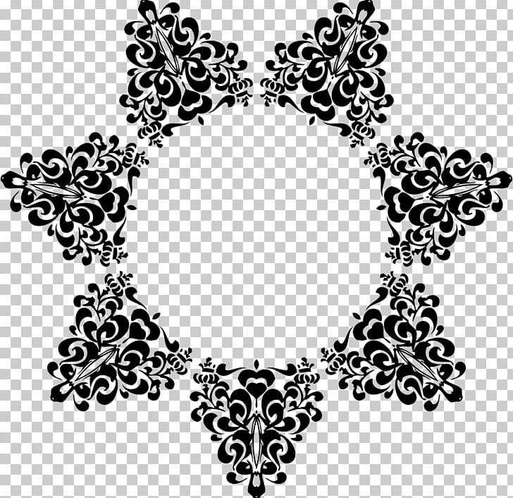 Floral Design Vintage PNG, Clipart, Art, Black, Black And White, Body Jewelry, Circle Free PNG Download