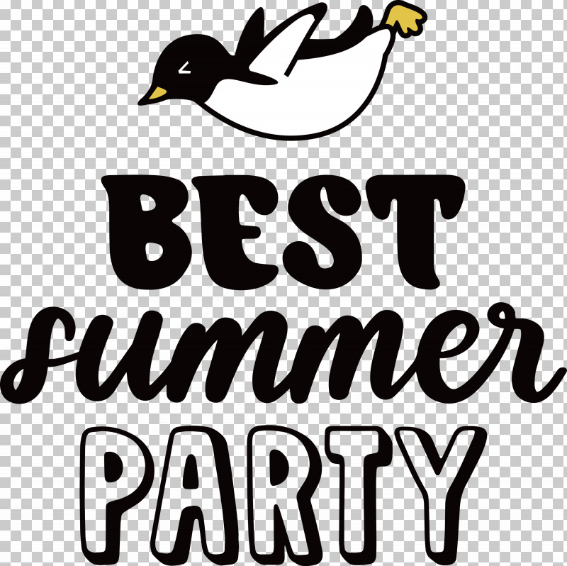 Best Summer Party Summer PNG, Clipart, Beak, Birds, Black, Black And White, Cartoon Free PNG Download