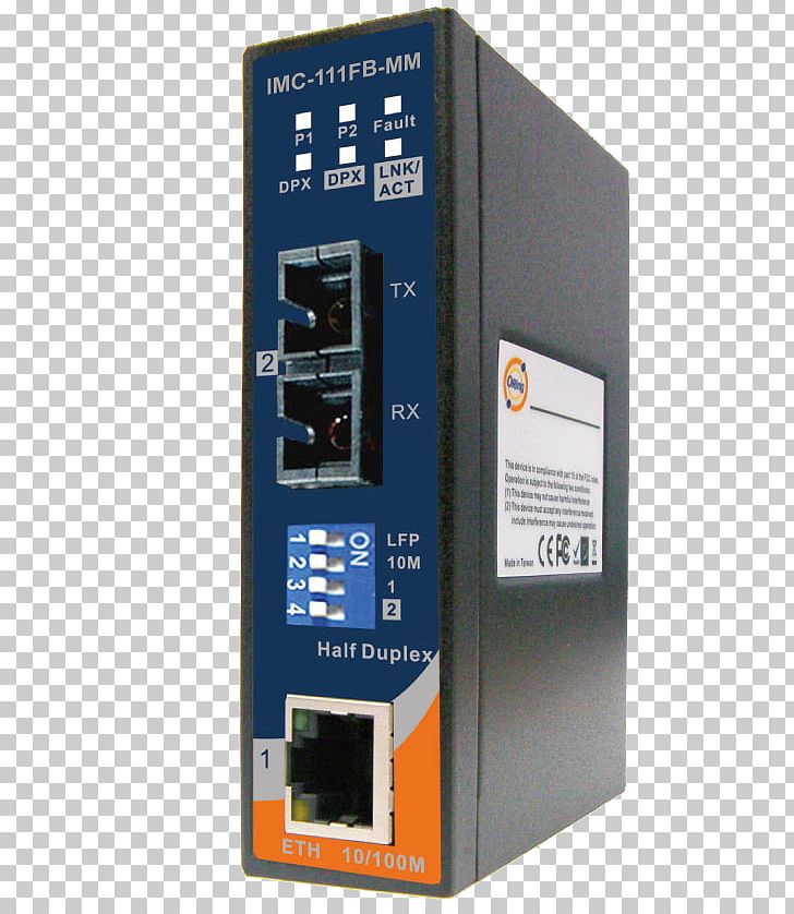 Circuit Breaker Fiber Media Converter Ethernet Optical Fiber 100BASE-FX PNG, Clipart, 8p8c, 100baset, 100basetx, Circuit Breaker, Electronic Device Free PNG Download