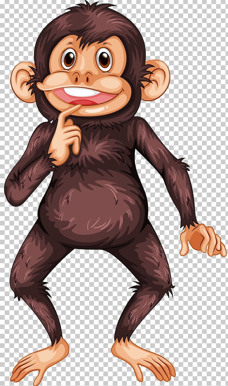 Ape Bonobo PNG, Clipart, Animals, Arm, Cartoon, Chimpanzee, Creative Thinking Free PNG Download