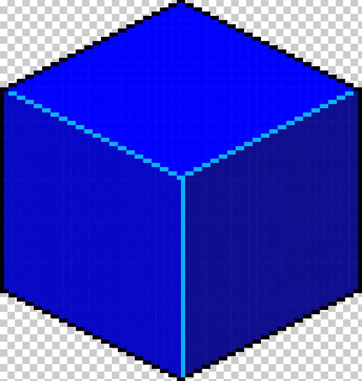 Cube So Little Time Shape Pixel Art PNG, Clipart, Angle, Area, Art, Blue, Cobalt Blue Free PNG Download