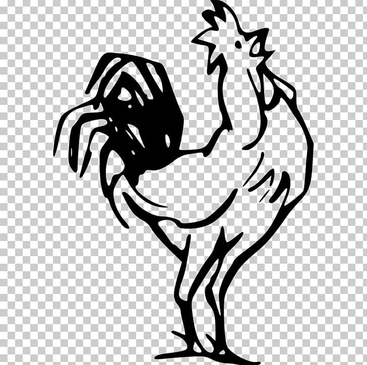Chicken Rooster PNG, Clipart, Artwork, Beak, Bird, Black And White, Chicken Free PNG Download