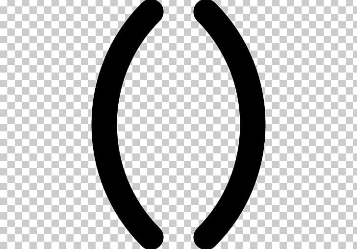 Parenthesis Bracket Symbol Computer Icons PNG, Clipart, Black And White, Body Jewelry, Bracket, Calibri, Circle Free PNG Download
