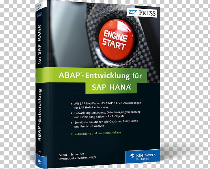 ABAP Development For SAP HANA SAP SE Book PNG, Clipart, Abap, Book, Brand, Customizing, Enterprise Resource Planning Free PNG Download