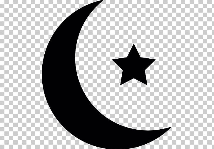 Star And Crescent Moon Symbols Of Islam PNG, Clipart, Black And White, Circle, Computer Icons, Crescent, Crescent Moon Free PNG Download