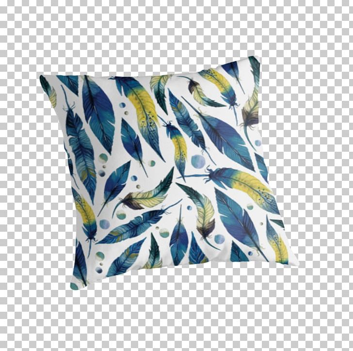 Throw Pillows Cushion Feather Textile PNG, Clipart, Art, Bag, Blue, Cushion, Feather Free PNG Download